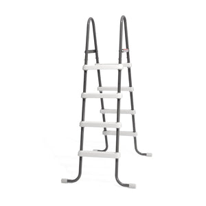Intex Steel Frame Above Ground Swimming Pool Ladder for 48 Inch High Wall Pools