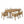 7 Pieces Acacia Wood Outdoor Dining Set with Cream Cushions and Natural Wicker