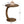 C-Shaped Round End Table - Brown