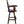 Rustic Bar Stool, Fir Wood Construction, Wide Armrest