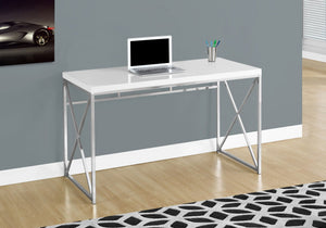 Computer Desk for Home Office, Laptop, Glossy Contemporary & Modern