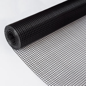 Vinyl Coated Hardware Cloth, 21 Gauge, Galvanized Steel, For Poultry Netting And Chicken Coop - Black