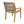 Outdoor Dining Chair Set of 4 - Acacia Wood and Wicker with Cream Cushion