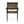 Vermilion Outdoor Dining Chair With Vertical Slat And Wooden Arm