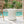 Outdoor Round Concrete Antique White Side Table