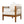 Acacia Wood Outdoor Club Chair with Handwoven Rope Accents & Curved Backrest