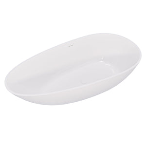59" Freestanding Solid Surface Bathtub
