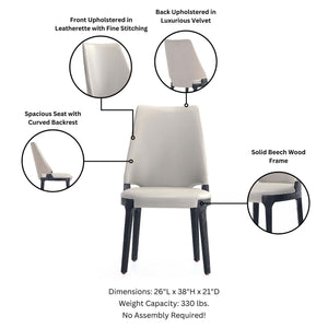 Kara - Dining Chair In (Set of 2)
