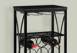 Home Bar Wine Rack – Black