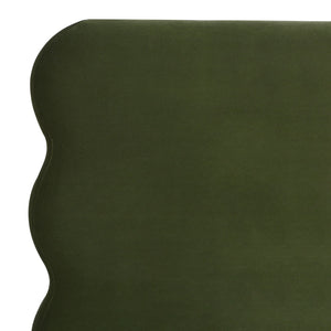 Stockholm - Modern Wavy Headboard Platform Bed