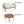 Outdoor 4-Piece Sofa Set, Acacia Wood Frame with Rope Detail, Water-Repellent