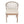 Outdoor Dining Chairs Set of 2 with Acacia Wood and Cream Washable Cushions