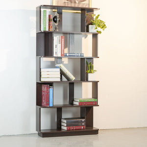 Modern 5 Tier Open Storage Bookcase