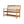 Imperial Bench With Built-In Shelf
