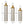 Floor Metal Vase Modern Style Decoration 3-Piece Set