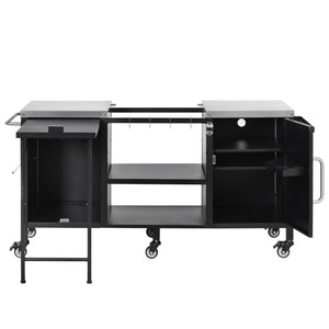 K&K 72.4' Large Grill Table for Big Green Egg