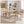 French Country Dining Chairs Set of 2, Upholstered with Rattan Fan-shaped Back