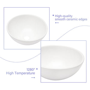 Modern Ceramic Circular Vessel Bathroom Sink