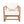 Acacia Wood Outdoor Set: 2 Club Chairs + Rustic Slat Side Table