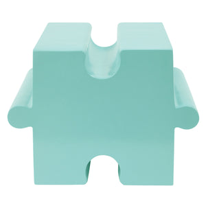 3-Piece Artistic Puzzle Table Set, Modular MGO Side Tables with Interlocking Design