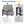 All Weather Swivel Patio Dining Chairs With Cushions - Gray
