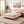 Queen Size Upholstered Floating Bed Frame with LED Lights
