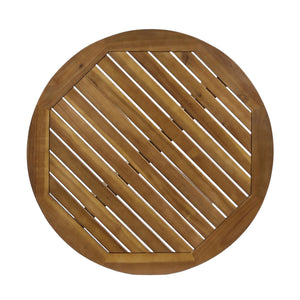 Stamford Outdoor Bistro Table Acacia Wood X-Base Teak