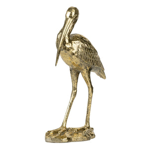 10x15.9x3.7" Standing Crane Figurine