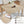 Modern 5-Piece Wooden Dining Table Set for 4 People in Light Oak