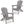 Lounge Patio Chair For Garden Outdoor Wooden Folding Adirondack Chair (Set of 2) Solid Cedar Wood Lounge Patio Chair For Garden