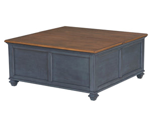 Lift-Top Coffee Table - Blue
