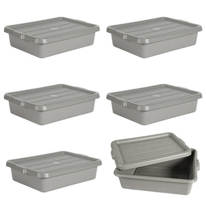 6-Pack Commercial Meat Tubs with Lids