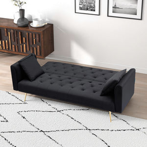 71-inch Foldable Double Sofa with American Retro Style