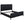 California King 5 Piece Bedroom Set With Fluted Detailing - Black