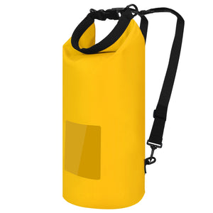 Floating Waterproof Dry Bag Floating Dry Sacks with Observable Window 10L Roll Top Lightweight Dry Storage Bag for Kayaking Rafting Boating Swimming C