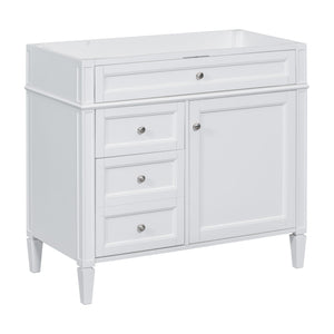Bathroom Vanity With 2 Drawers And Tip-Out Drawer, Storage Cabinet