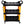 3 Tier Rolling Auto Detail Cart With Wheels - Yellow & Black