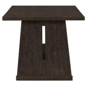 Dining Set With Rectangular Table, 4 Upholstered Chairs & 1 Padded Bench