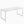 Executive Desk, Large Office Computer Workstation With Thick Frame - White