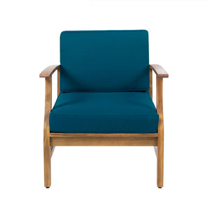 Perla Contemporary Club Chair with Water-Resistant Cushion