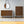 Dresser 6 Drawer - Dark Brown / White