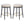 Stylish Design Counter Stools (Set of 2)