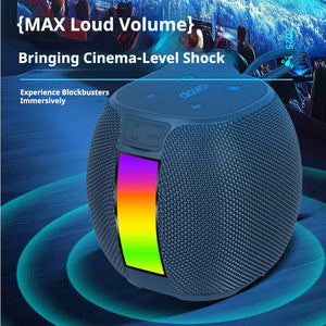 KP-591 Best-Selling Portable Bluetooth Speaker With RGB Ambient Light Mini Card-Compatible Heavy Bass Handheld Design In Stock