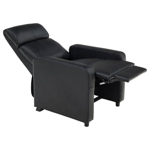 Push Back Recliner - Black