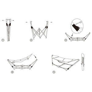 Foldable Hammock with Carrying Bag