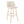 Toriano - Contemporary Fixed Height Barstool With Swivel And Round Footrest (Set of 2)