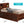 Modern Design Storage Bed With Bookcase Headboard