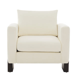 Modern Accent Chair Stylish Club Chair Armchair with Rubberwood Legs for Living Room, Bedroom, or Office