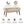 Elegant Design Bench Upholstery, Solid Wood Frame