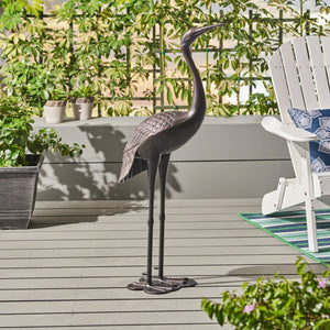 Sunny Outdoor 43 Inch Aluminum Crane in Shiny Copper Finish